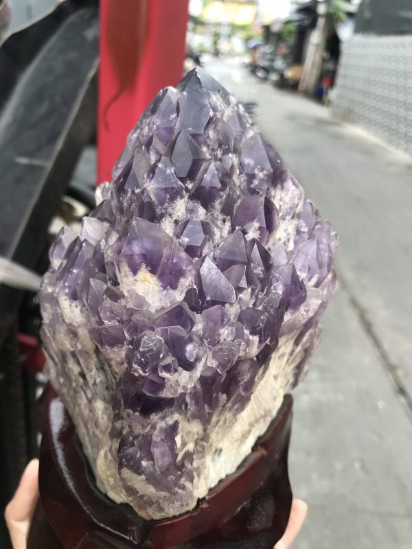 THẠCH ANH TÍM BIẾN THỂ THÁP – BAHIA AMETHYST BOUQUET (TRT13)