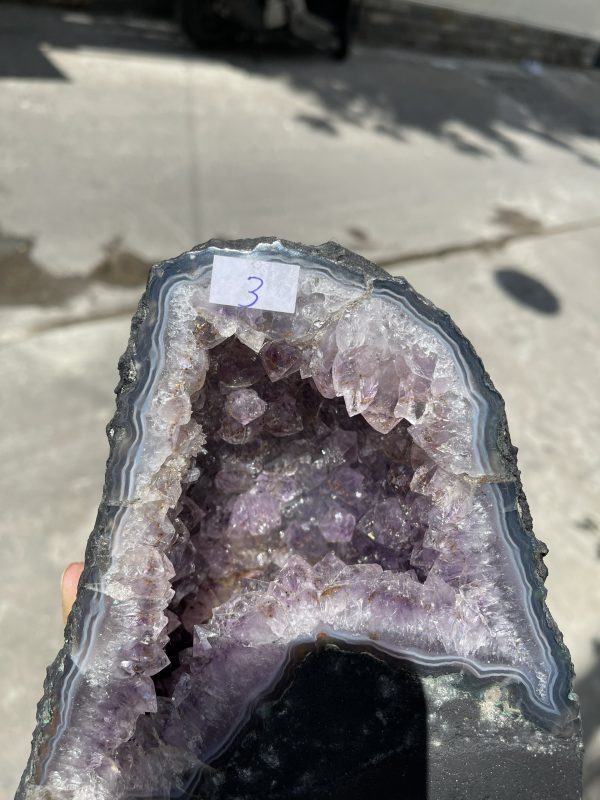 HỐC THẠCH ANH TÍM – AMETHYST GEODE – KT : 17 X 15CM, 3KG (T89)