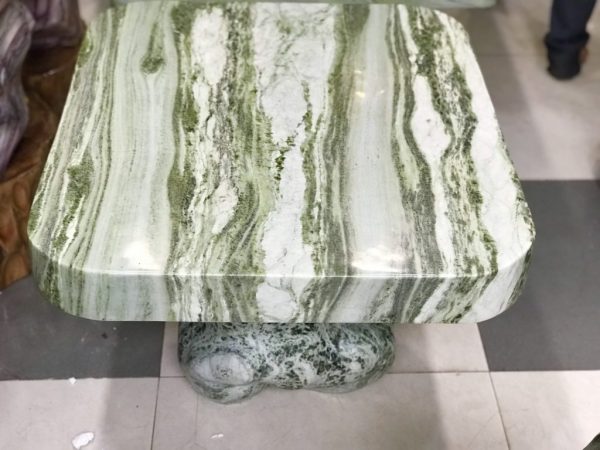 BỘ BÀN ĐÁ NGỌC SERPENTINE KT 69X79CM , 6 ĐÔN (BA01)