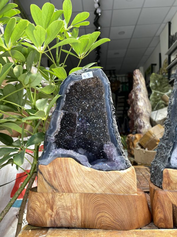 HỐC THẠCH ANH TÍM – AMETHYST GEODE – KT : 24 X 19CM, 4.8KG (T90)