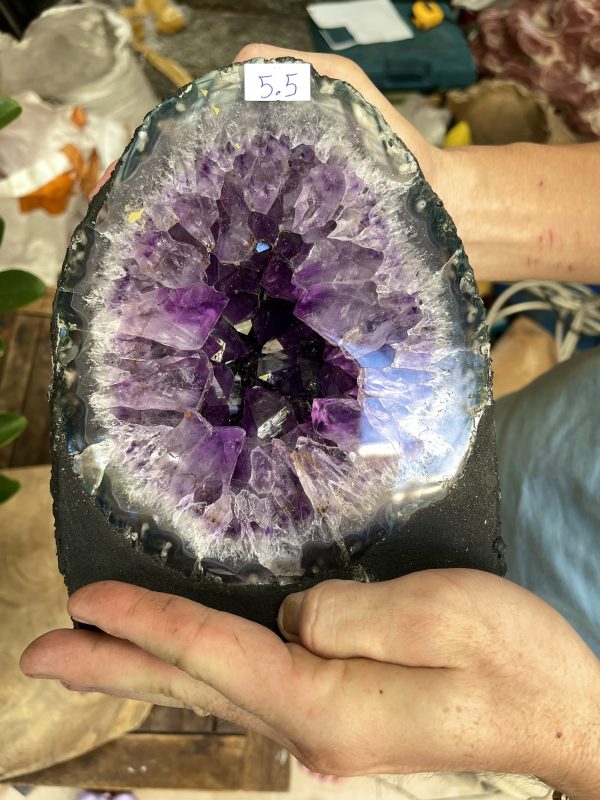 HỐC THẠCH ANH TÍM – AMETHYST GEODE – KT : 20X15KG, 5.5KG (T84)