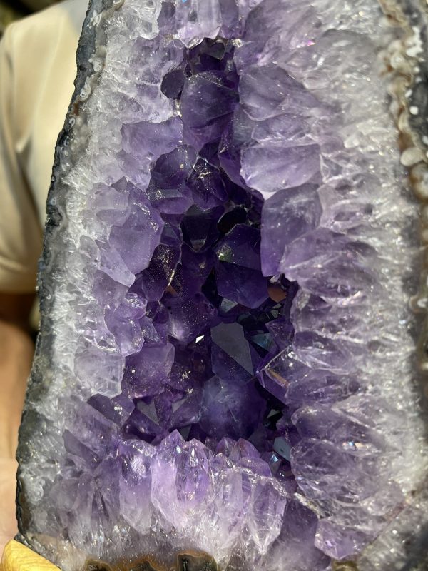 HỐC THẠCH ANH TÍM – AMETHYST GEODE – KT : 29X14KG, 4.3KG (T83)