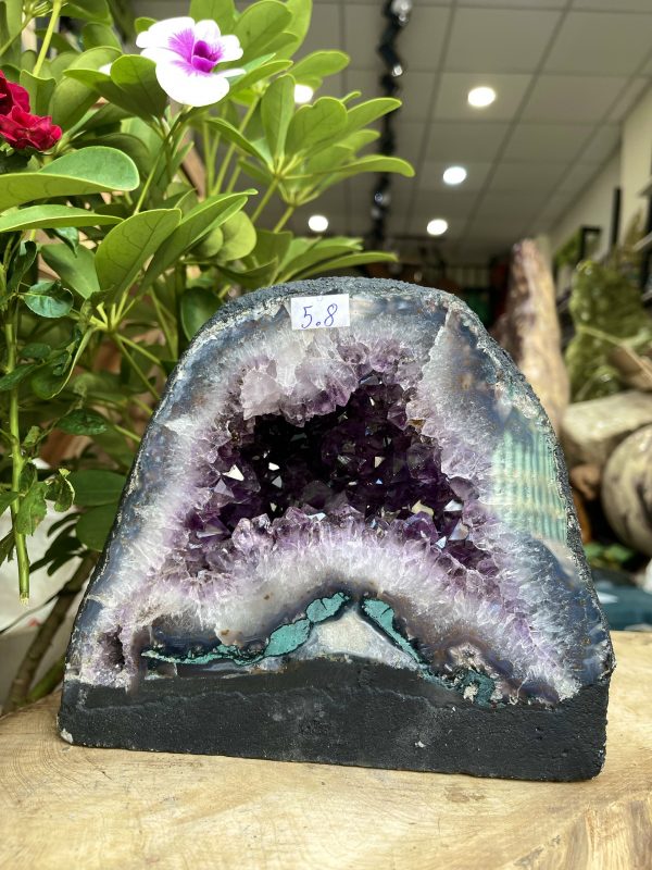 HỐC THẠCH ANH TÍM – AMETHYST GEODE – KT : 17.5X20KG, 5.8KG (T85)