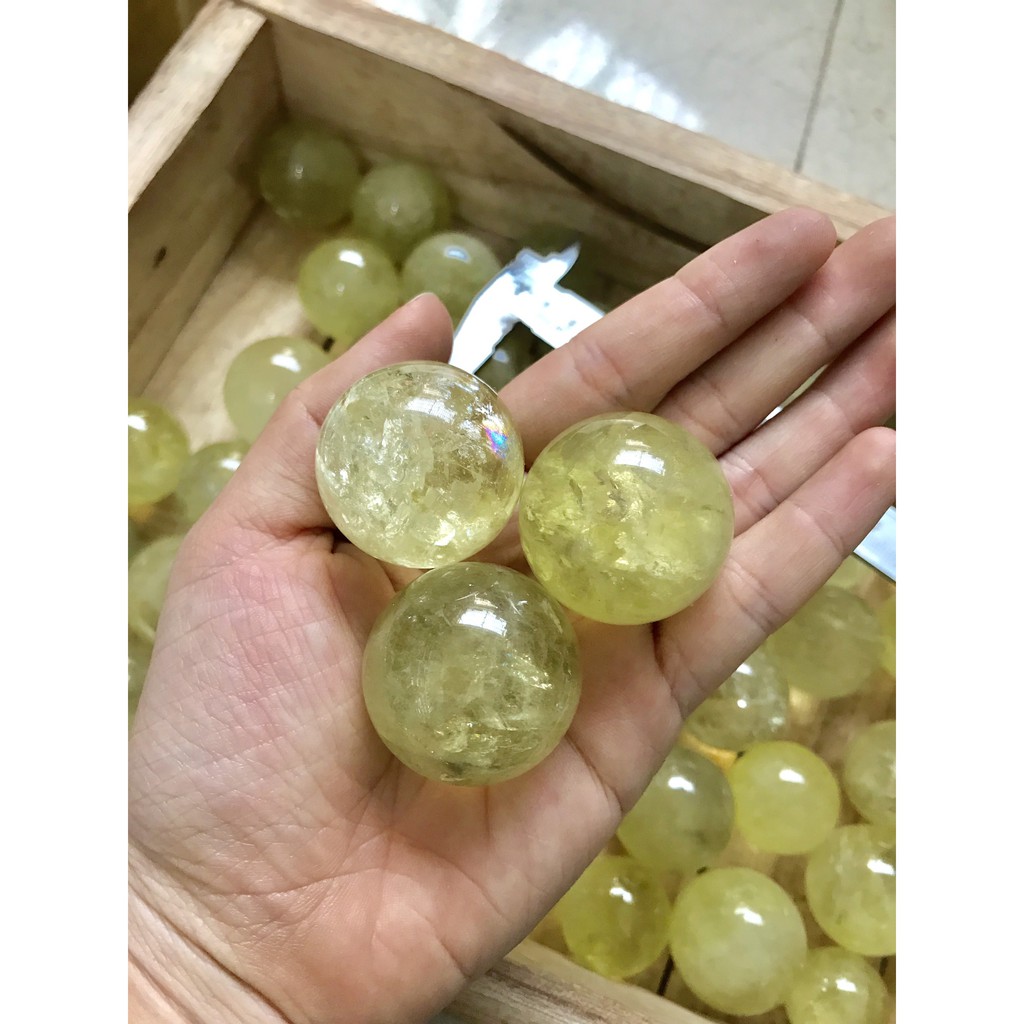 Qủa cầu Thạch Anh Vàng - Citrine Sphere