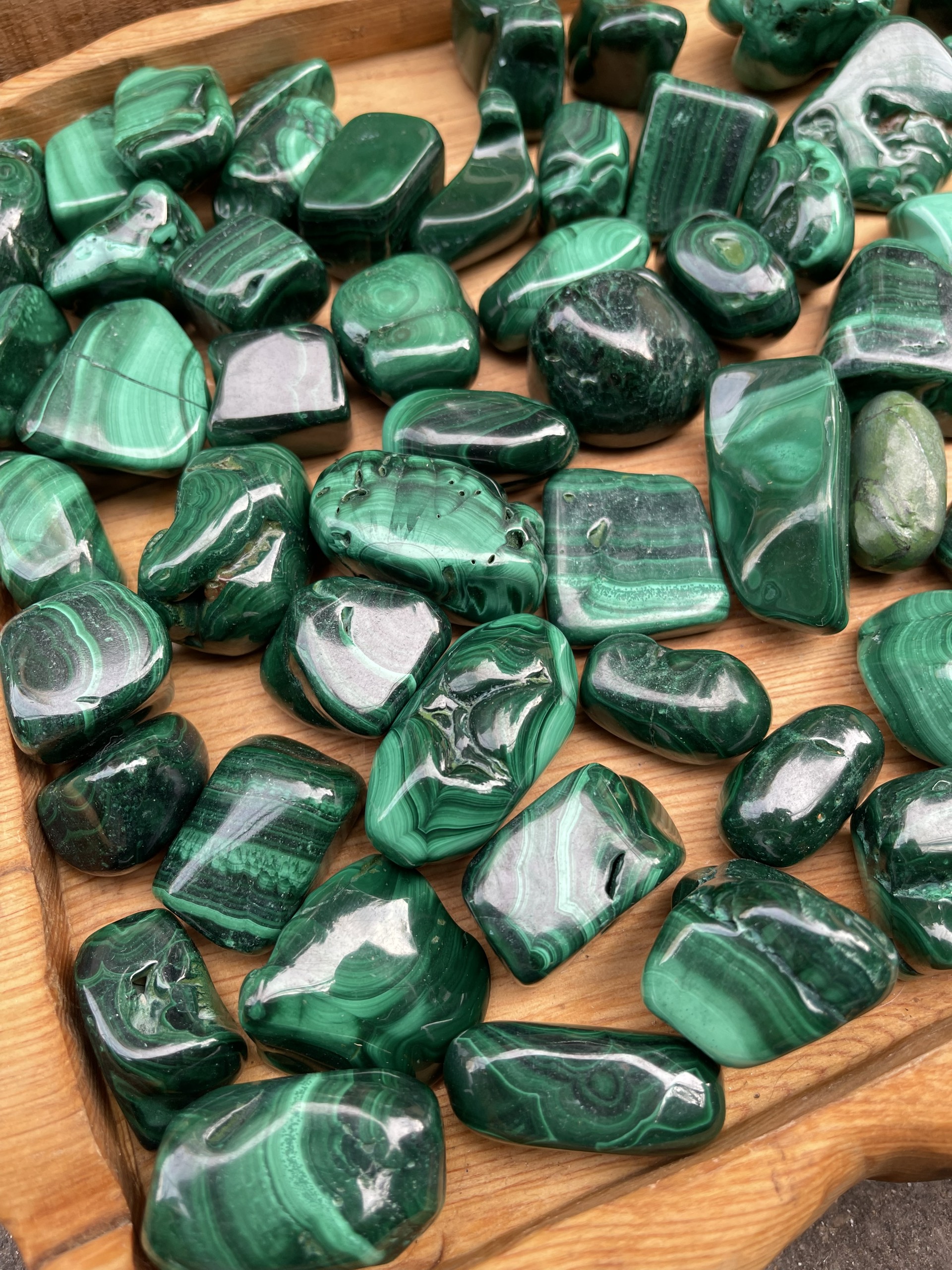 Đá Lông Công - Malachite